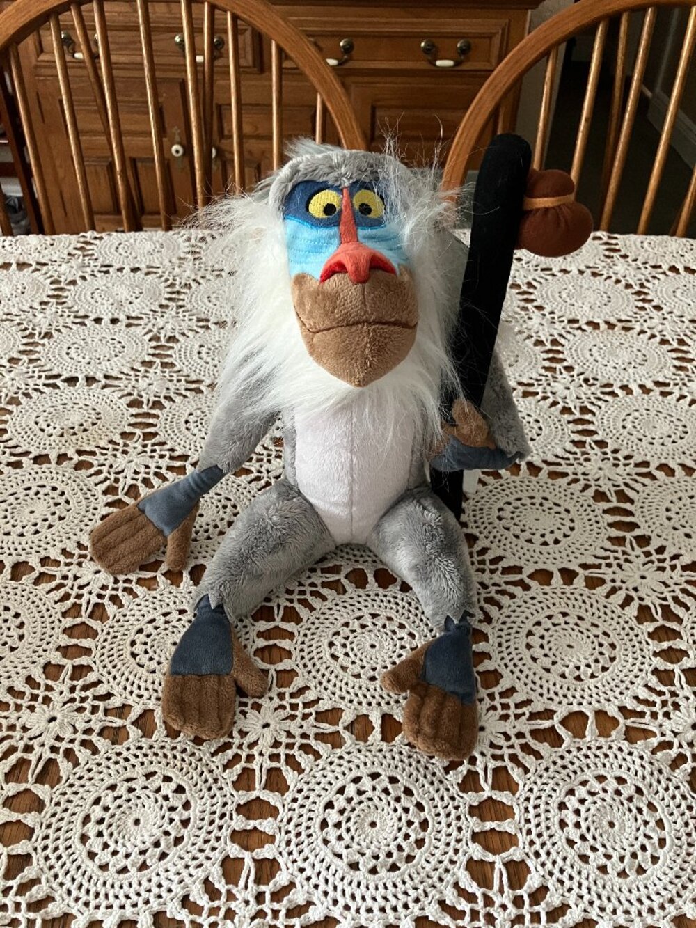 The Disney Store The Lion King Plush Mandrill Rafiki with Tags